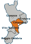 Mappa della Provincia di Catanzaro